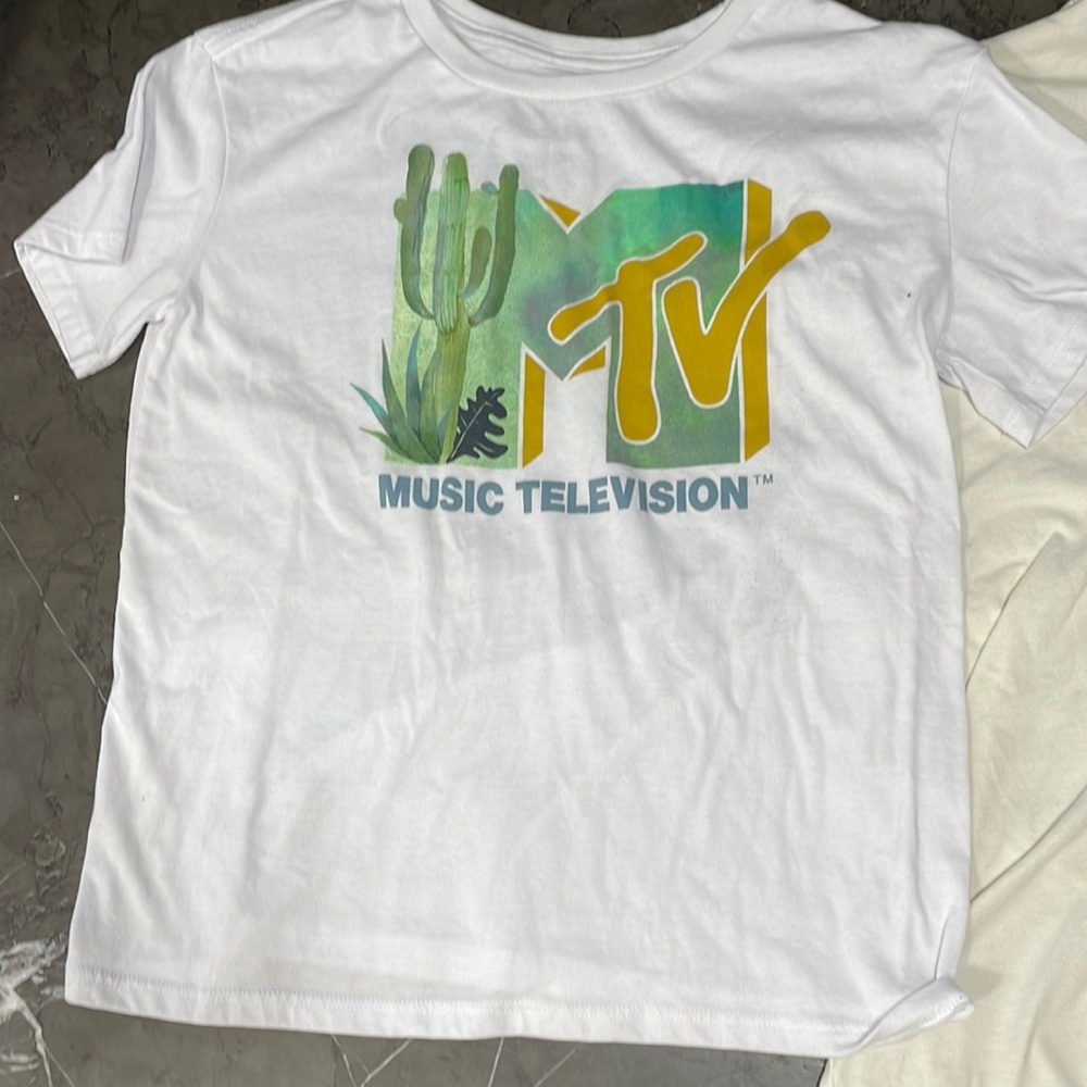 Size small and medium t-shirts from MTV. Like new